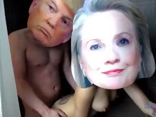 Donald trump y hillary clinton real celebridad adulto presilla cinta expuesto xxx