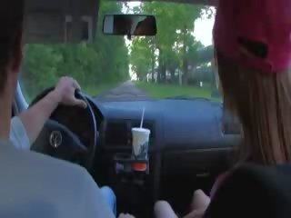 Car adult video of russian couple