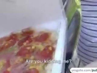 Public Fucking With Pizza Delivery mistress